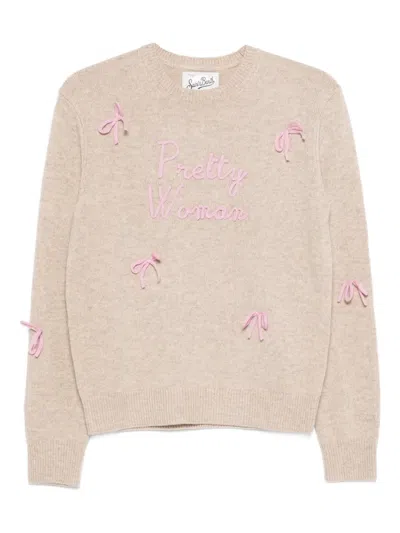 Mc2 Saint Barth New Queen Sweater In Neutral