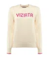 Mc2 Saint Barth Viziata Sweater In Wool Blend In Nude