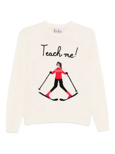 Mc2 Saint Barth New Queen Teach Me Sweater In Neutral