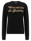 Mc2 Saint Barth New Queen-vacanze Di Natale Sweater Limited Ed. In Black