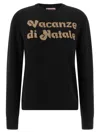 Mc2 Saint Barth New Queen-vacanze Di Natale Sweater Limited Ed. In Black
