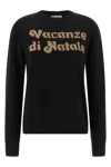 Mc2 Saint Barth New Queen-vacanze Di Natale Sweater Limited Ed. In Black