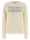 Mc2 Saint Barth New Queen-vacanze Di Natale Sweater Limited Ed. In Neutral