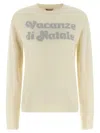 Mc2 Saint Barth New Queen-vacanze Di Natale Sweater Limited Ed. In Neutral
