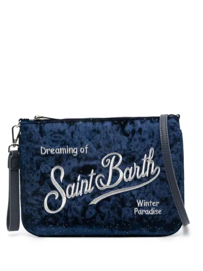 Mc2 Saint Barth Parisienne Clutch Bag In Blue