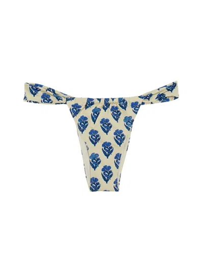 Mc2 Saint Barth Noelle Bikini Bottom In Animal Print