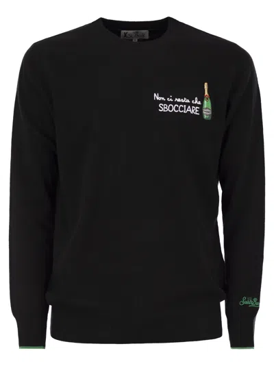 MC2 SAINT BARTH MC2 SAINT BARTH NON CI RESTA CHE SBOCCIARE SWEATER IN WOOL AND CASHMERE BLEND