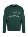 Mc2 Saint Barth "non Sarà Un`avventura" Sweater In Green