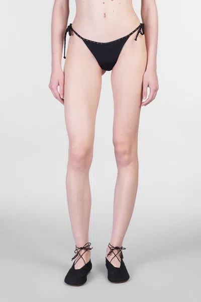 Mc2 Saint Barth Norah String Beachwear In Black