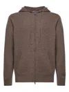 Mc2 Saint Barth Notting Hoodie In Brown
