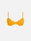 Mc2 Saint Barth Ochre Bea Underwired Bralette Top In Yellow