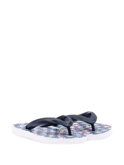 Mc2 Saint Barth Kids' Octopus Print Flip Flops In Blue