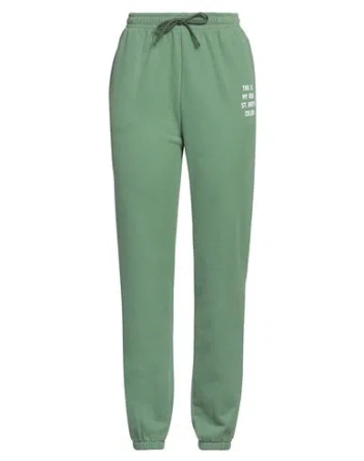 Mc2 Saint Barth Odalys Woman Pants Green Size L Cotton
