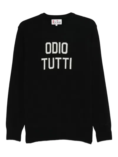 Mc2 Saint Barth Odio Tutti Sweater In Black