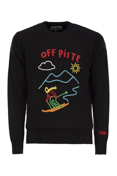 MC2 SAINT BARTH MC2 SAINT BARTH OFF PISTE WOOL AND CASHMERE BLEND SWEATER