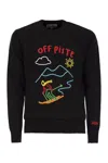 Mc2 Saint Barth Off Piste Wool And Cashmere Blend Sweater In Black