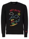 Mc2 Saint Barth Off Piste Wool And Cashmere Blend Sweater In Black