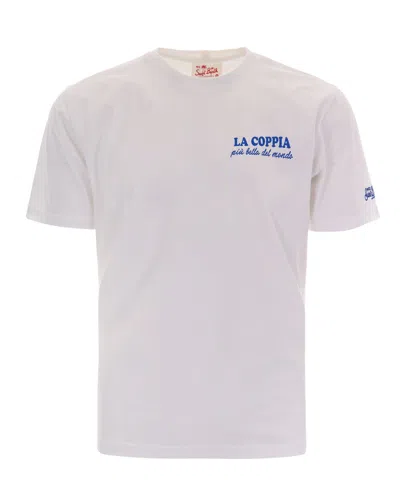 Mc2 Saint Barth Off White Graphic Crew Neck T-shirt