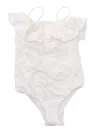 Mc2 Saint Barth Cut-out Swimsuit In White