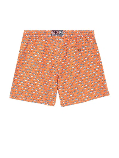 Mc2 Saint Barth Orange Polyester Swimwear
