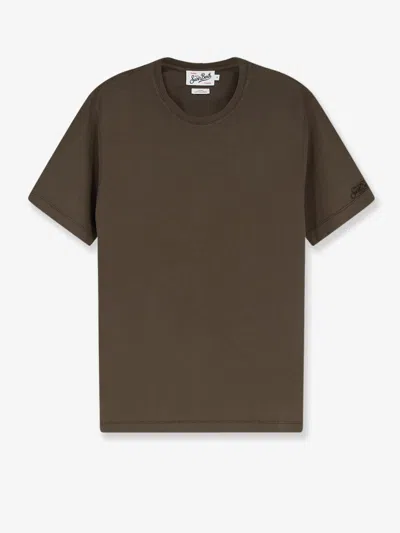 Mc2 Saint Barth Orson Cotton T-shirt In Brown