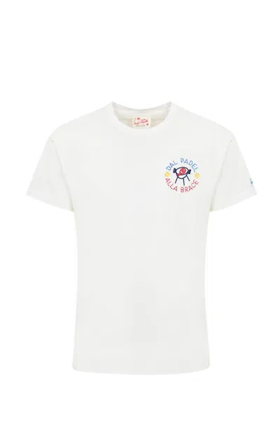 Mc2 Saint Barth Padel T-shirt Special Edition In Bianco