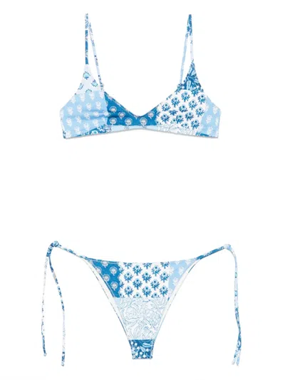 Mc2 Saint Barth Paisley-print Bikini Set