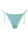 Mc2 Saint Barth Paisley-print Lace-up Swim Briefs In Blue
