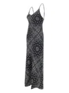 Mc2 Saint Barth Paisley-print Slip Day Dress In Black