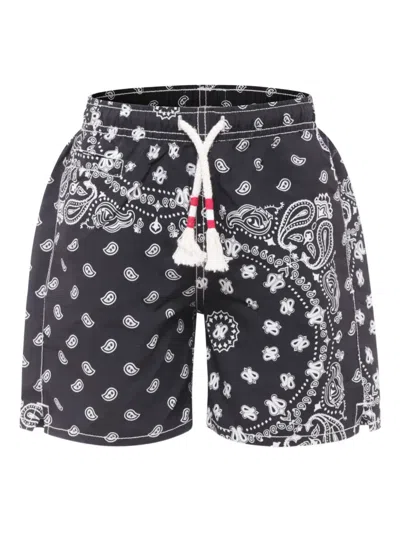 Mc2 Saint Barth Kids' Paisley-print Swim Shorts