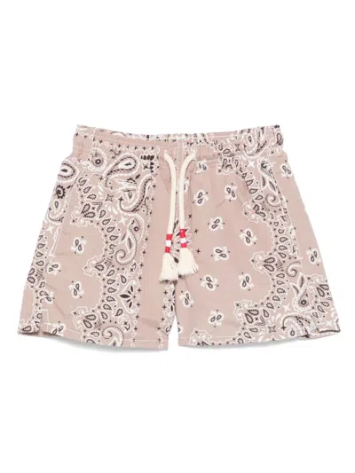Mc2 Saint Barth Kids' Paisley-print Swim Shorts