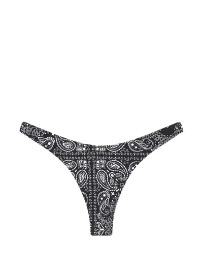 Mc2 Saint Barth Paisley-print Bikini Bottoms In Multi