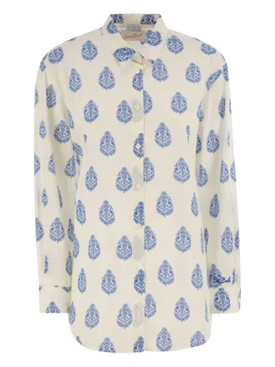Mc2 Saint Barth Paisley-print Shirt In Neutral