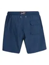 Mc2 Saint Barth Palm-tree Embroidered Swim Shorts In Blue