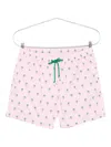 Mc2 Saint Barth Palm-tree Print Swim Shorts In Pink
