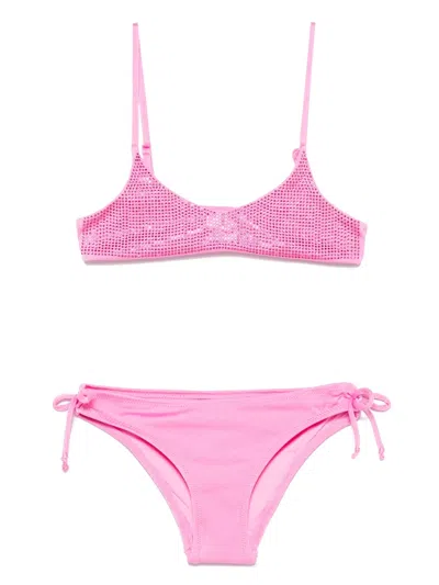 Mc2 Saint Barth Kids' Paloma Bikini In Pink