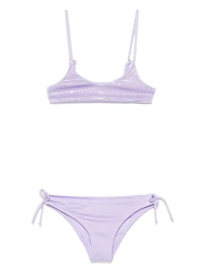 Mc2 Saint Barth Kids' Paloma Bikini In Purple