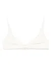Mc2 Saint Barth Beige Judy Bikini Top In White