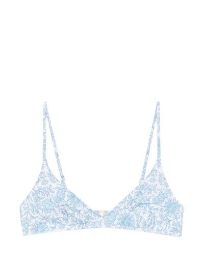 Mc2 Saint Barth Paloma Bikini Top In White