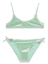 Mc2 Saint Barth Paloma Jr Bikini Set In Green