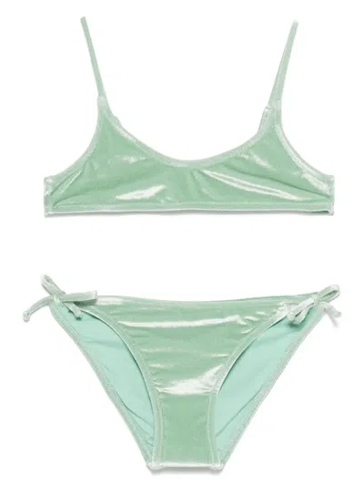 Mc2 Saint Barth Kids' Paloma Jr Bikini Set In Green