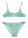 Mc2 Saint Barth Paloma Jr Bikini Set In Green
