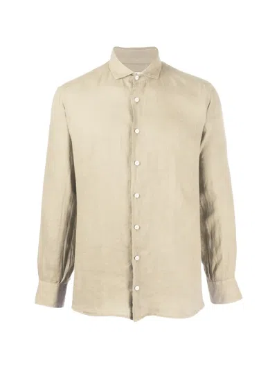 Mc2 Saint Barth Pamplona Button-down Shirt In Brown