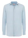Mc2 Saint Barth Pamplona Buttoned Shirt In Blue