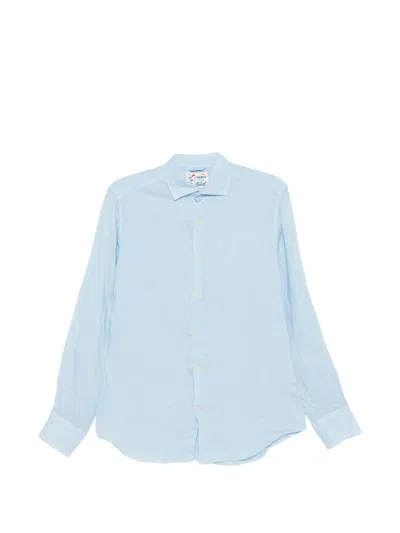 Mc2 Saint Barth Pamplona Classic Shirt In Blue