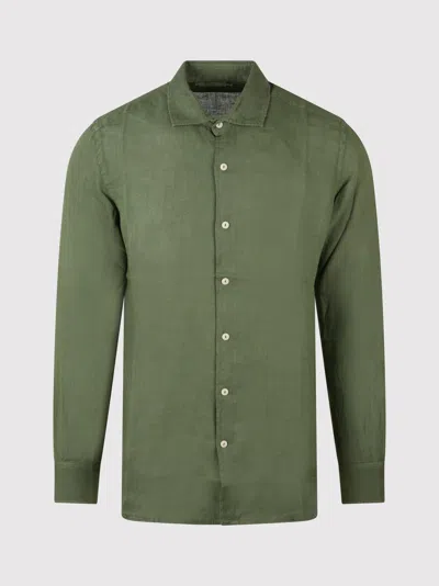 Mc2 Saint Barth Pamplona Linen Shirt Shirts Green