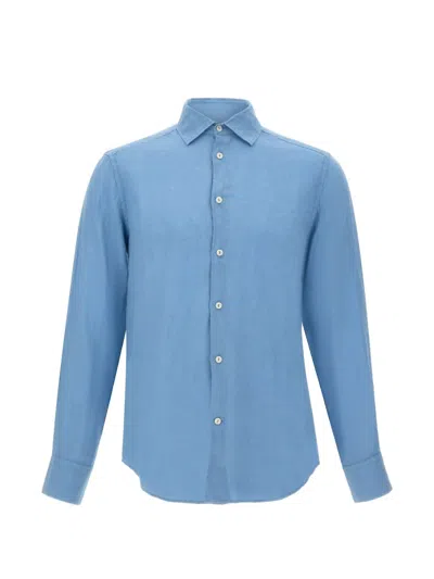 Mc2 Saint Barth Pamplona Long-sleeve Shirt In Blue