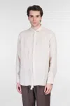 Mc2 Saint Barth Pamplona Shirt In Beige Linen