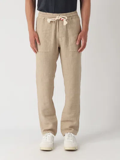 Mc2 Saint Barth Pant With Colisse Linen Trousers In Neutral