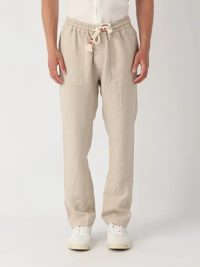 Mc2 Saint Barth Pant With Colisse Linen Trousers In Neutral